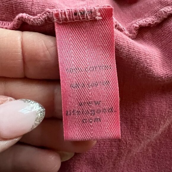 Women's VIntage Wash Life is Good Long Sleeve Cranberry Red T Shirt Size Small - Picture 3 of 10